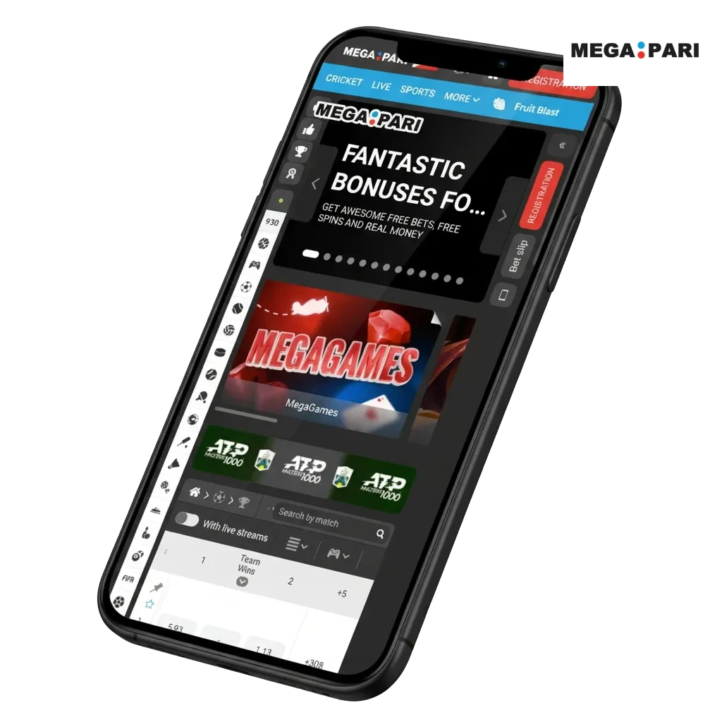 Official MegaPari app download for Android APK and iOS, Filipino users, sports & casino, 200% bonus up to ₱27,000.
