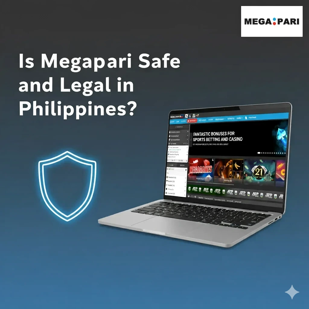 Infographic on MegaPari safety in Philippines: license, KYC/AML, SSL, privacy controls, and legality map.