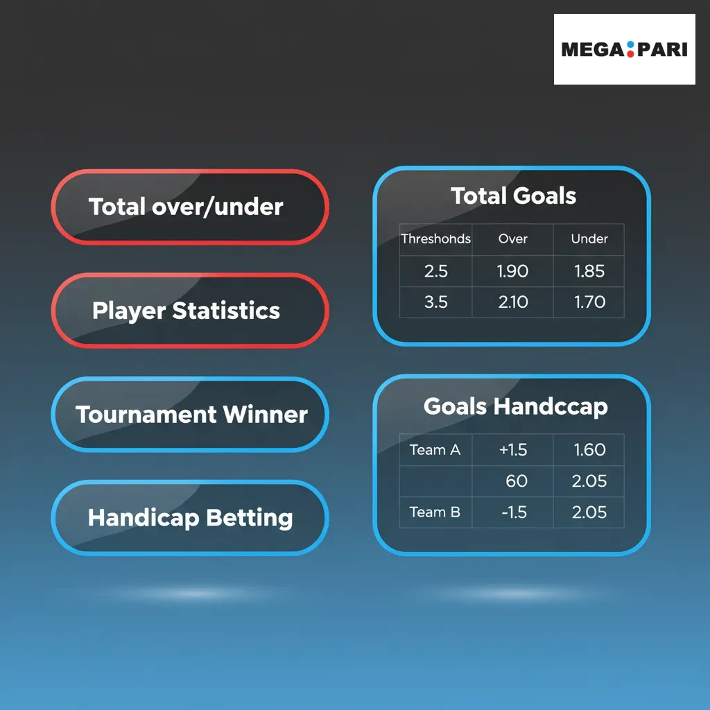 Types of bets graphic: common options with risk-reward guidance to match your strategy.
