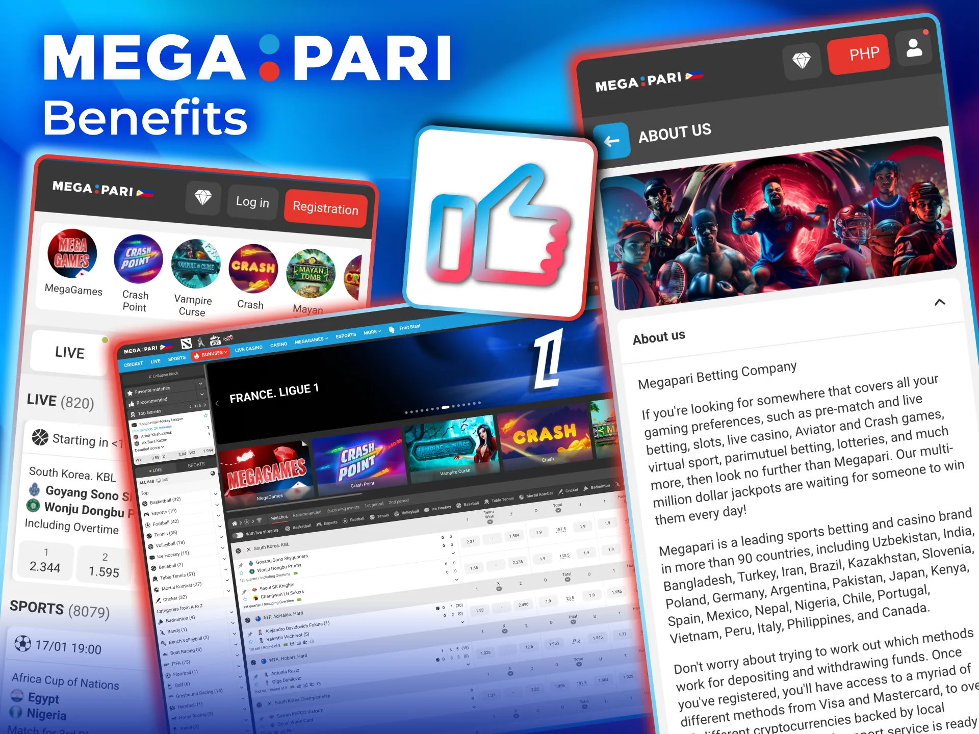 Megapari benefits Philippines users with fair odds clear promos and value.