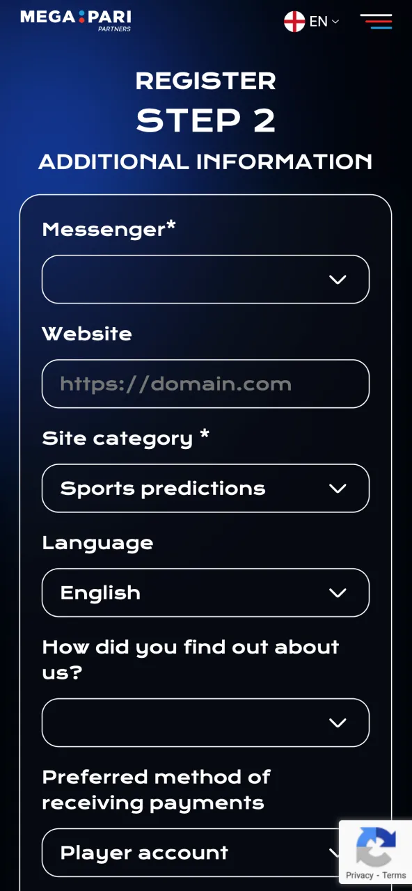 Choose the best Megapari commission plan for your goals.