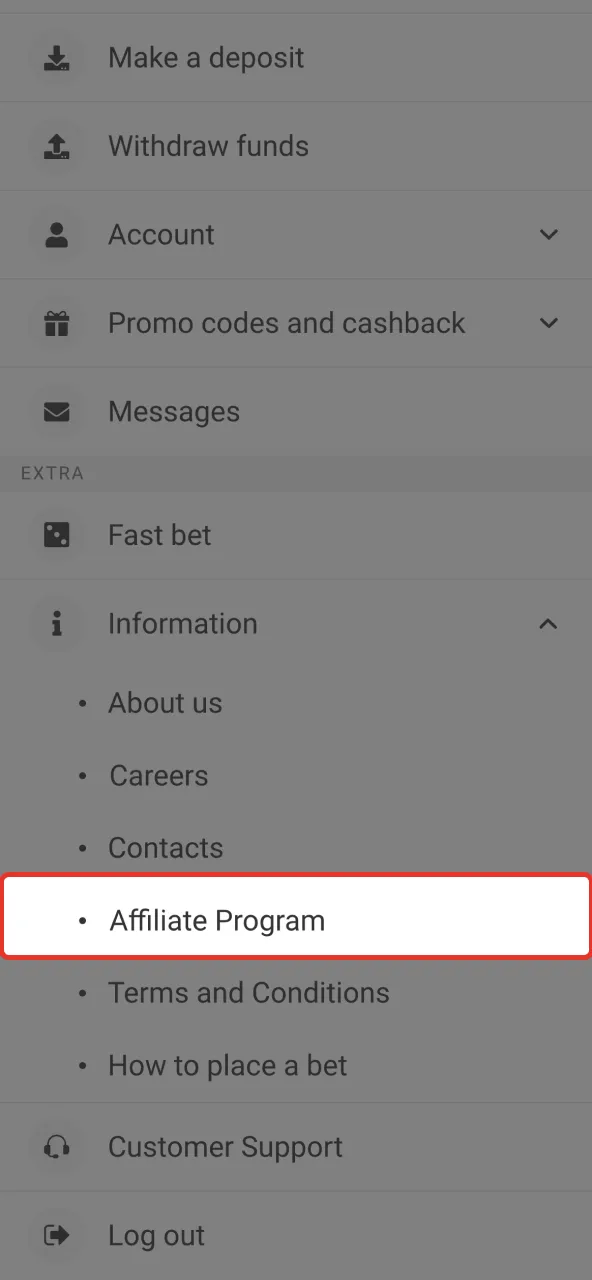 Join Megapari affiliate program by completing the online form.