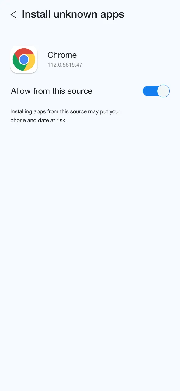 Enable Unknown Sources in Settings to install Megapari APK securely.