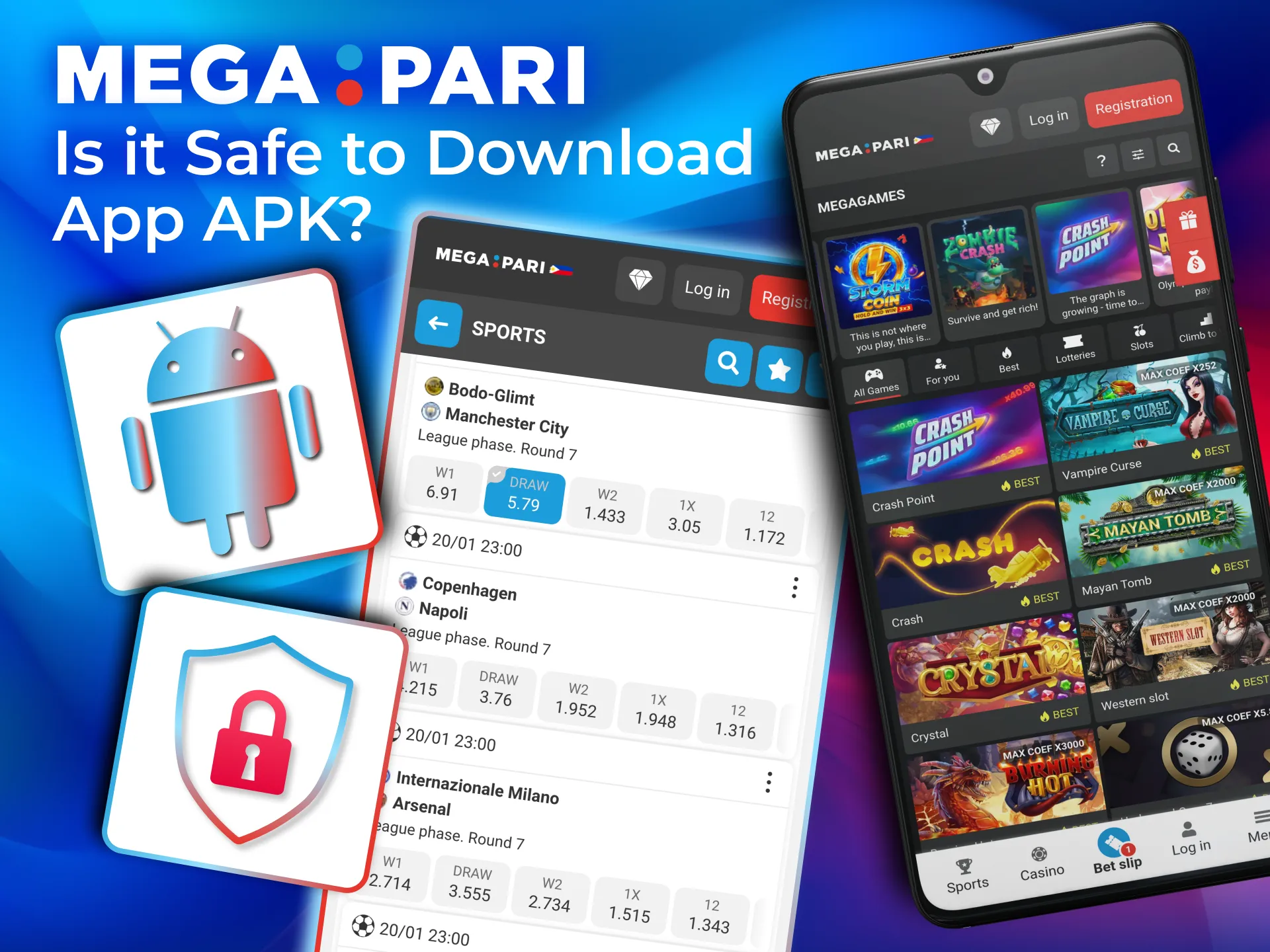 Personal data stays protected in Megapari APK with encryption and SSL security.