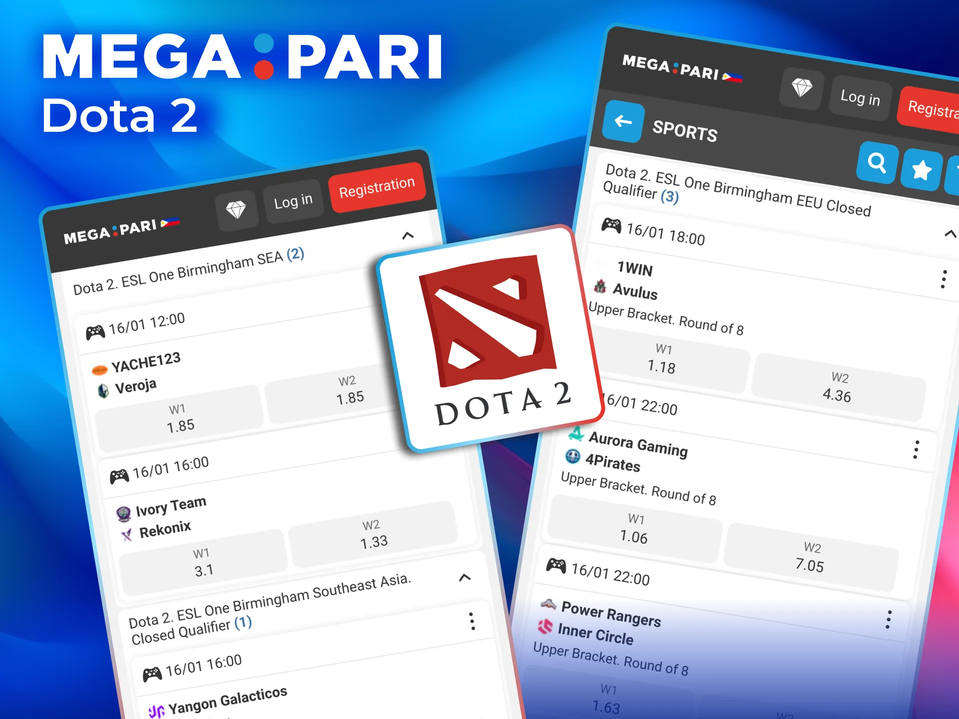 Enjoy Megapari Dota 2 action with global coverage and competitive odds.