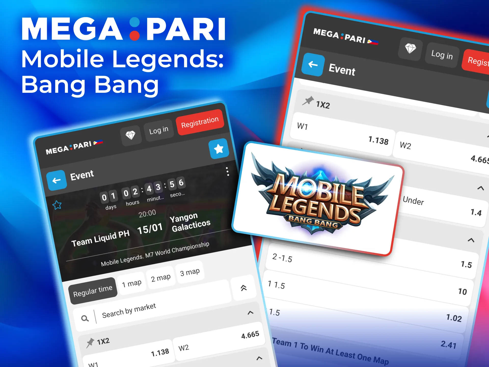 Megapari MLBB betting includes match winner, series markets, and boosted coverage.