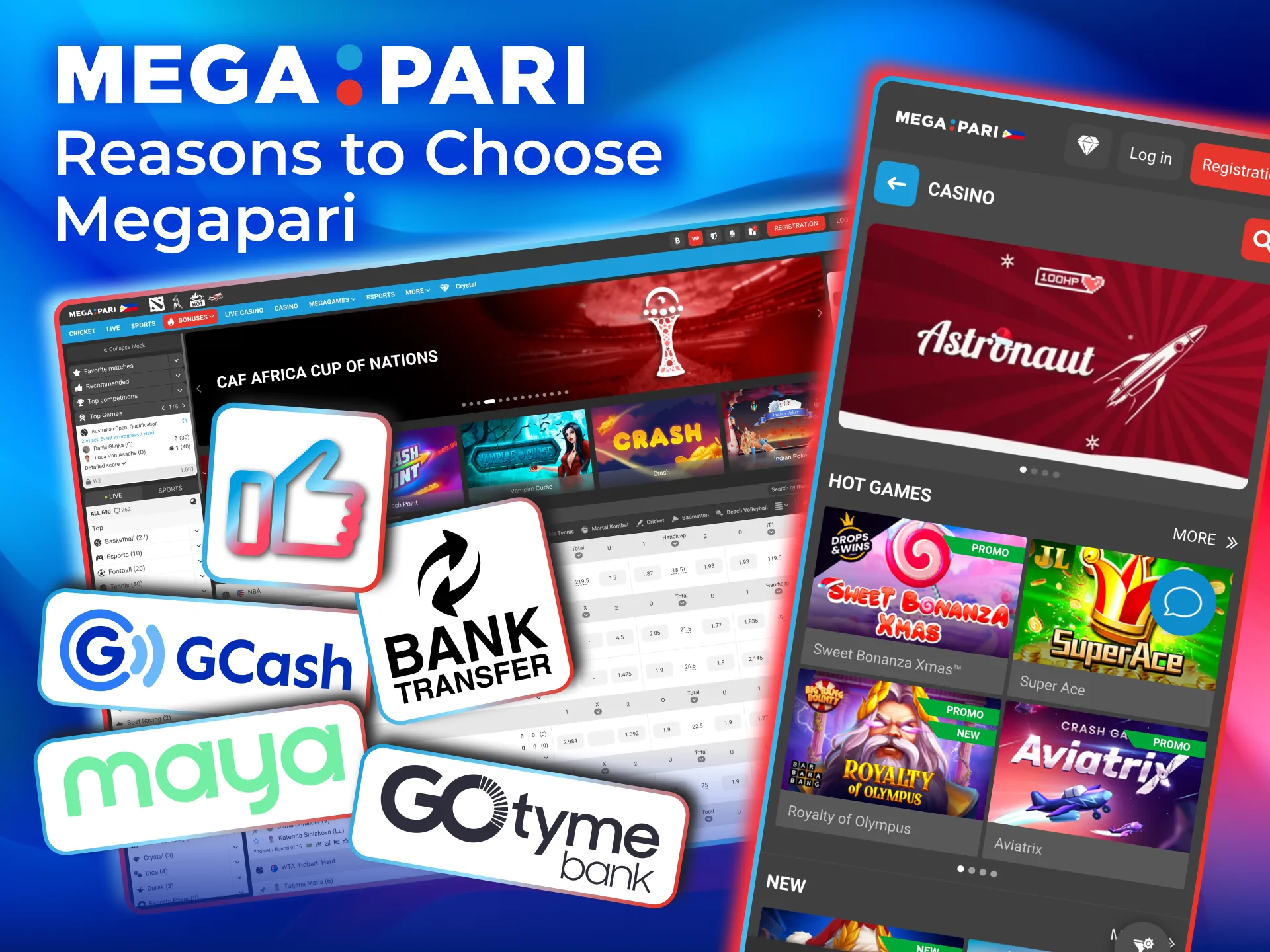 Megapari offers local payments, sharp odds, and trusted casino games.